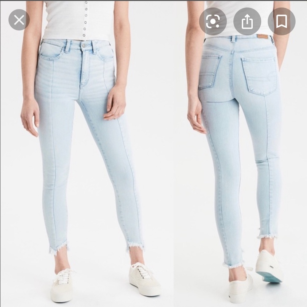 American eagle next level stretch crop jegging